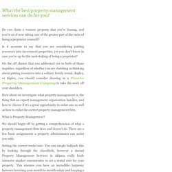 What the best property management services can do for you?