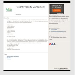 Reliant Property Managment on LookUpPage