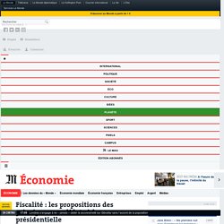 Fiscalité : les propositions des principaux candidats à la présidentielle