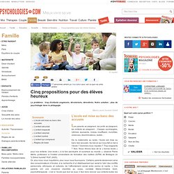 Cinq propositions pour des élèves heureux