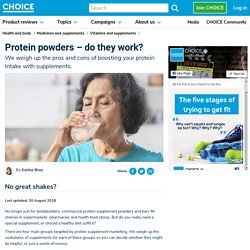 Protein powder supplements