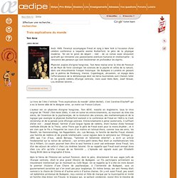 Trois explications du monde, de Tom Keve