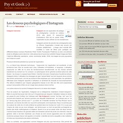 Les dessous psychologiques d’Instagram