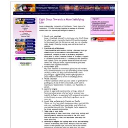 Positive Psychology Resources, Happiness, Tips and Techniques