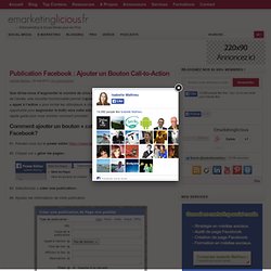 Publication Facebook : Ajouter un Bouton Call-to-Action