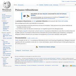 Puissance tribunitienne