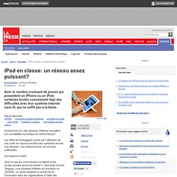 iPad en classe: un réseau assez puissant?