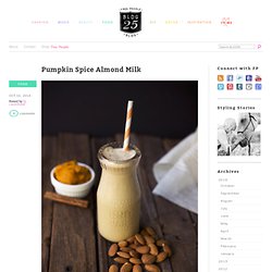 Pumpkin Spice Almond Milk