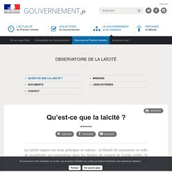 Qu’est-ce que la laïcité ?