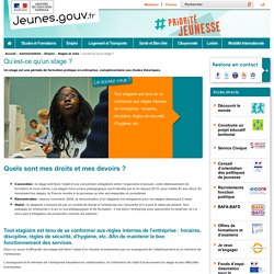 Qu’est-ce qu’un stage ?