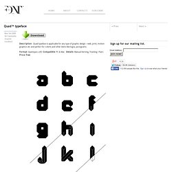 Quad typeface