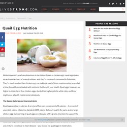 Quail Egg Nutrition