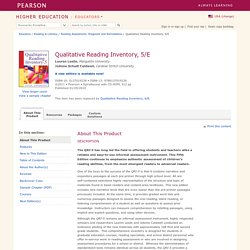 Qualitative Reading Inventory, 5/E - Lauren Leslie & JoAnne Schudt Caldwell