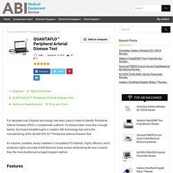 QUANTAFLO™ Peripheral Arterial Disease Test  