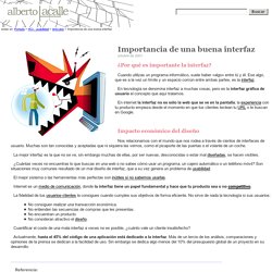 Interfaz: diálogo entre el diseñador y el jugador