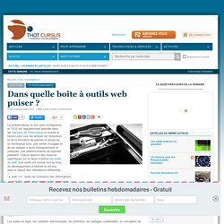 Dans quelle boite à outils web puiser