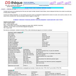 Quelques Raccourcis claviers dans WORD