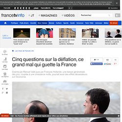 Cinq questions sur la déflation, ce grand mal qui guette la France