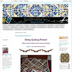 String Quilting Primer!