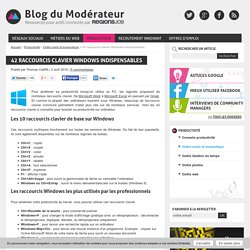 42 raccourcis clavier Windows indispensables