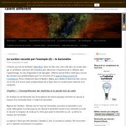 Le surdon raconté par l'exemple (2) - le baromètre