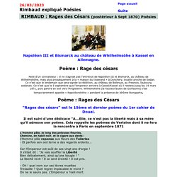 Rages de Césars de Rimbaud