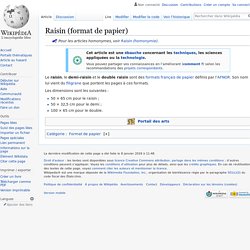 Raisin (format de papier)