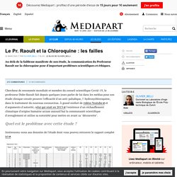 Le Pr. Raoult et la Chloroquine : les failles