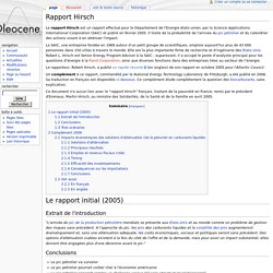 Rapport Hirsch - Oleowiki