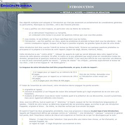 Modèle de rapport sous Word : Introduction - Rédaction de mémoire, rapport de stage, thèse