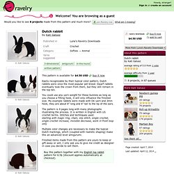 Dutch rabbit pattern by Kati Galusz