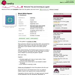 Block Stitch by Ana Benson