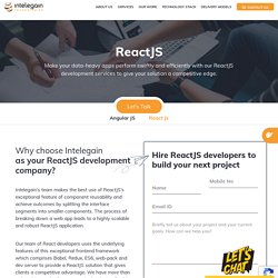 React JS development services