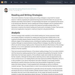 Reading and Writing Strategies