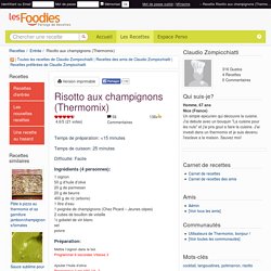 Recette de Risotto aux champignons (Thermomix)