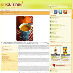 Recette velouté de potimarron au Thermomix