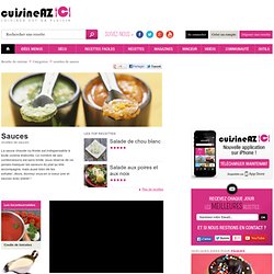 Recettes de Sauces sur CuisineAZ