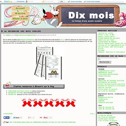 A la recherche des mots oubliés