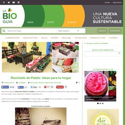 Reciclado de Palets: ideas para tu hogar