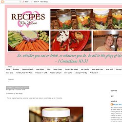 Refrigerator Cucumber Salad