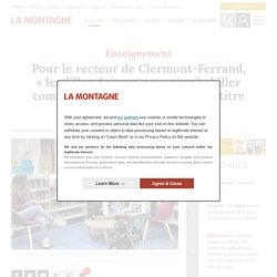 Pour le recteur de Clermont-Ferrand, « les filles doivent pouvoir s'habiller comme elles veulent », au même titre que les garçons - Cérilly (03350)