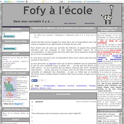 Je me présente à mon correspondant