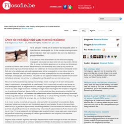 Over de redelijkheid van moreel realisme - Emanuel Rutten // filosofie.be