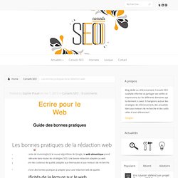 Rédiger des contenus de qualité pour le web - Conseils SEO