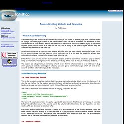 Auto-redirecting methods and examples