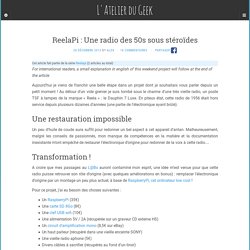 ReelaPi : Une radio des 50s sous stéroïdes – L'Atelier du Geek