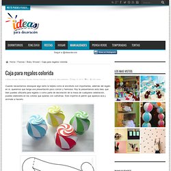Caja para regalos colorida