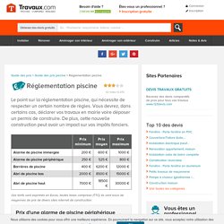Réglementation piscine 2019