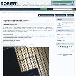 Regulateur de tension basique - Electronique - Schémas - Tutoriels