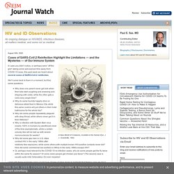 30.08 Paul Sax-Cases of SARS-CoV-2 Reinfection Highlight the Limitations